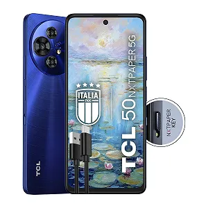 Смартфон TCL 50 NXTPAPER 5G 6.8 120 Гц 256 ГБ 16 ГБ RAM (8 ГБ + 8 ГБ Virtual RAM) Triple Camera 108 Mpx Android 14 5010 мАч Blue + кабель USB Type-C - Фото 1