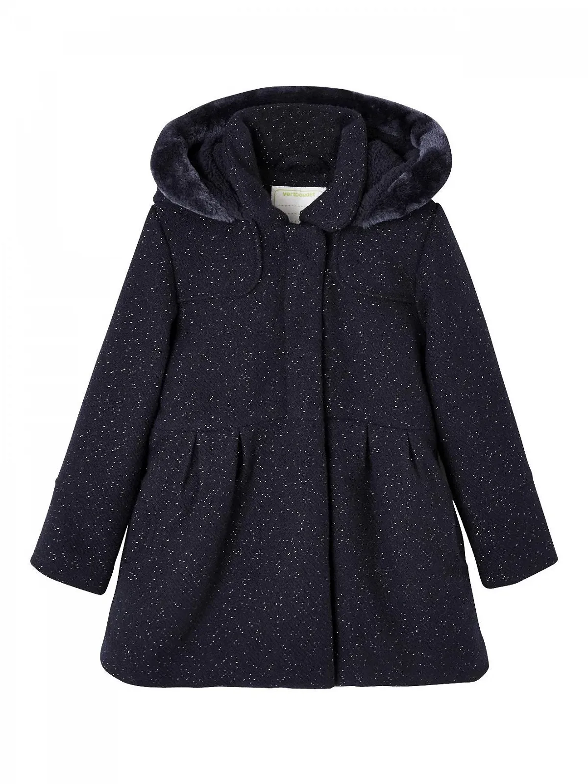 Зимнее пальто для девочек Vertbaudet из шерсти, фото №1 Зимнее пальто для девочек Vertbaudet из шерсти, фото №1