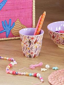 Кружка Rice Melamine, Средняя, С рисунком русалки, Детская кружка, Кружка для кемпинга, Посуда для кемпинга, Кружка для напитков, Меламиновая посуда, Небьющаяся, Без BPA, 250 мл synthetic.ua - Фото 1