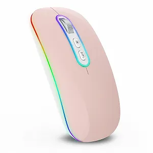 Миша Bluetooth Cimetech Бездротова (Bluetooth 5.1 + USB 2.4 GHz) LED Двухрежимная Перезаряжаемая Оптическая Офисная - Фото 1