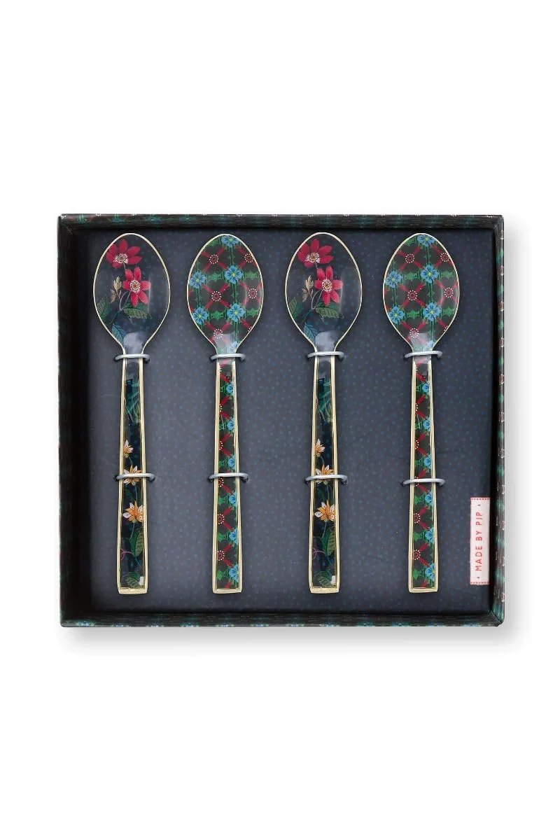 Набір емальованих ложок Pip Studio Berry Blues, 4 шт, фото №1