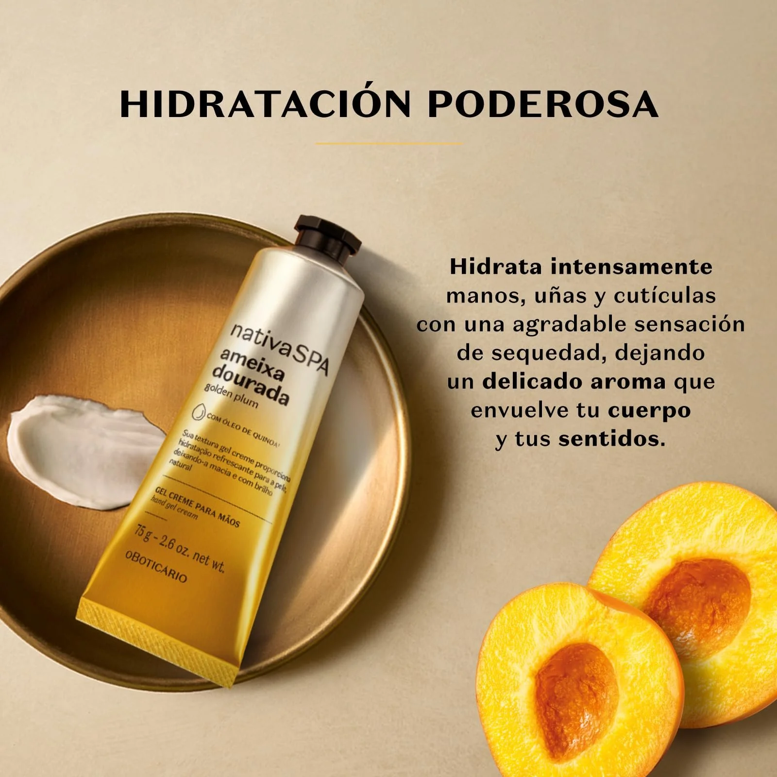 Крем для рук Boticario Nativa Spa Golden Plum 75 г, фото №2