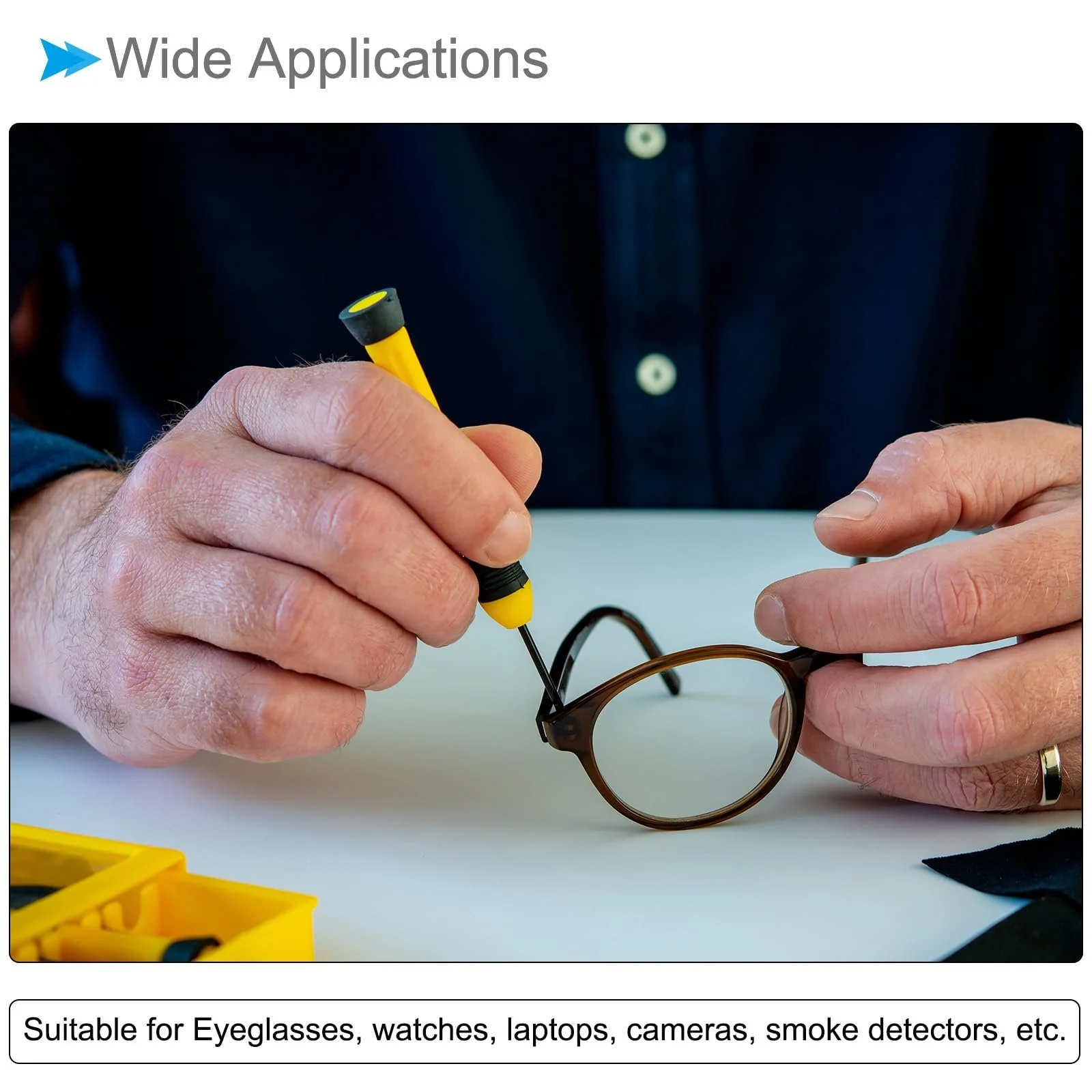 Викрутка хрестова Phillips 1.5 мм 80 мм S2 набір 10 шт., фото №3