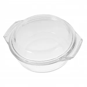 Форма для запекания стеклянная термостойкая с крышкой для духовки и микроволновой печи - Фото 1