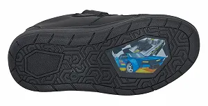Кроссовки Hot Wheels для мальчиков, школьные, гоночная машина, черные, не оставляющие следов, удобные застежки synthetic.ua - Фото 1