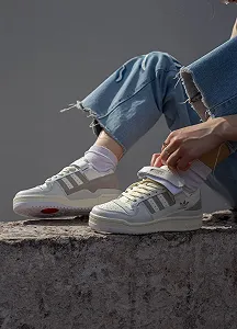 Кроссовки Adidas Forum Low White Gray 37 synthetic.ua - Фото 1