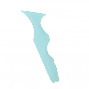 Трафарет для підводки очей 5-в-1 Силіконовий багаторазовий наконечник Силіконовий інструмент для макіяжу Синій - Фото 1