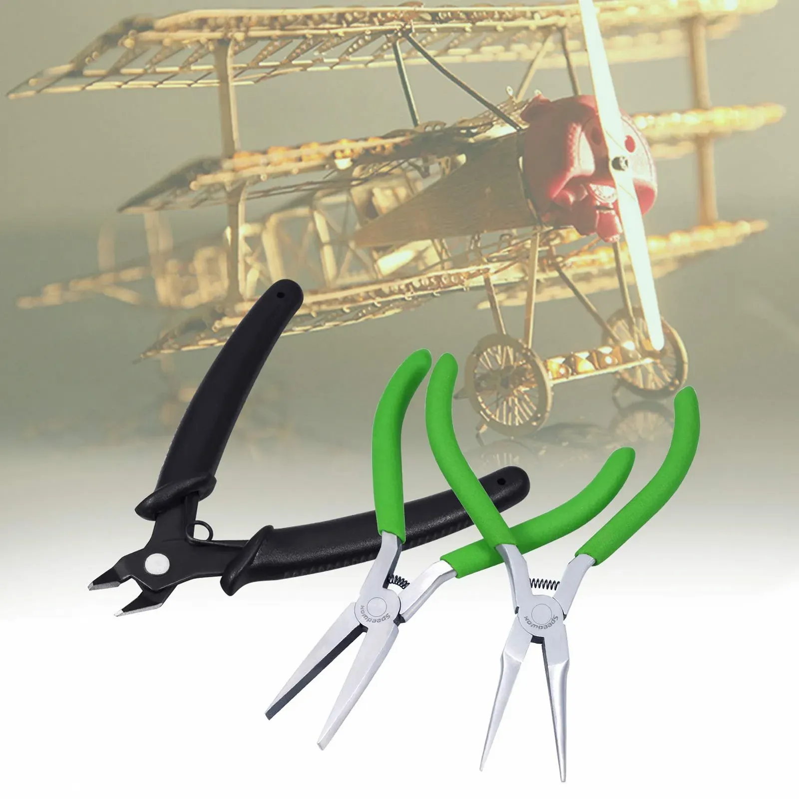 Набор плоскогубцев SPEEDWOX для обработки металла, 3 шт: длинногубцы, плоскогубцы, кусачки с внешней пружиной для изготовления металлических 3D моделей, фото №7 Набор плоскогубцев SPEEDWOX для обработки металла, 3 шт: длинногубцы, плоскогубцы, кусачки с внешней пружиной для изготовления металлических 3D моделей, фото №7