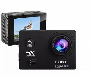 Екшн-камера Onegearpro Fun+ 4K 30fps WiFi з пультом дистанційного керування, підводна камера 30 м та аксесуари - Фото 1