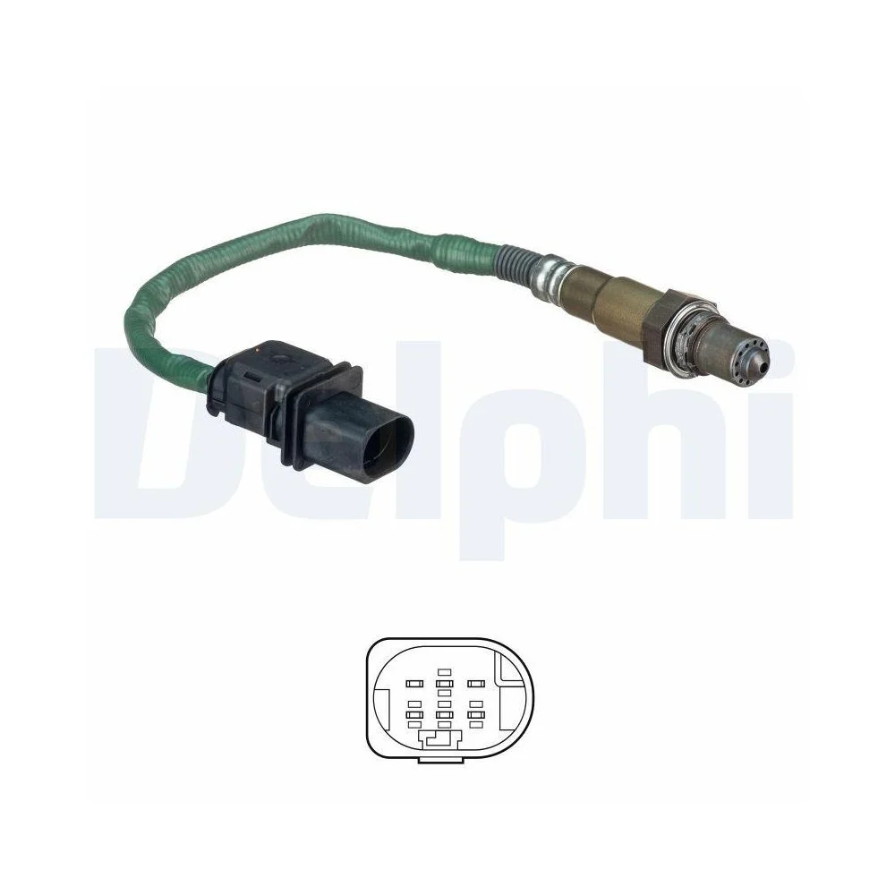 Лямбда-зонд DELPHI ES20551-12B1 для MERCEDES-BENZ лівий після каталізатора, фото №1 Лямбда-зонд DELPHI ES20551-12B1 для MERCEDES-BENZ лівий після каталізатора, фото №1