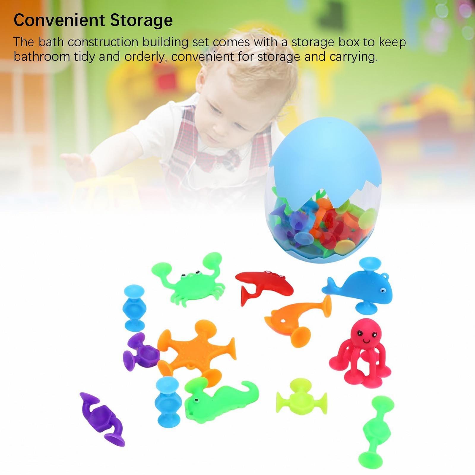 Набор игрушек для ванной с присосками 28 шт., фото №7
