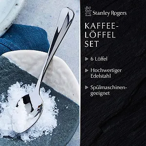 Ложки для кофе Stanley Rogers Brooklyn, нержавеющая сталь, набор 6 шт synthetic.ua - Фото 1