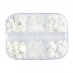 Прикраса для нігтів WOONEKY Квіти Смола Дизайн - Фото 1