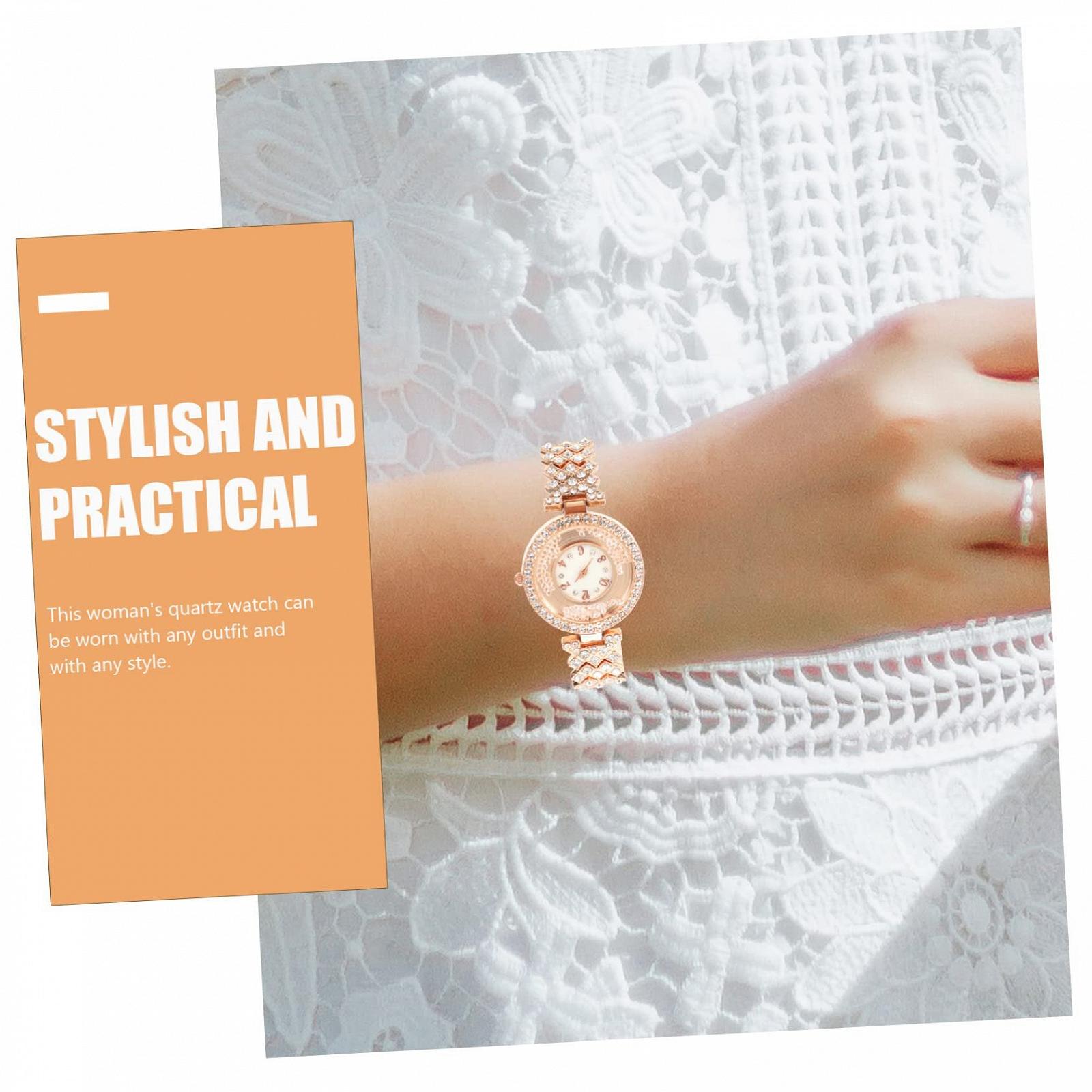 Женские часы Healvian Модный наручный орнамент Розовое золото Стильные женские часы, фото №7