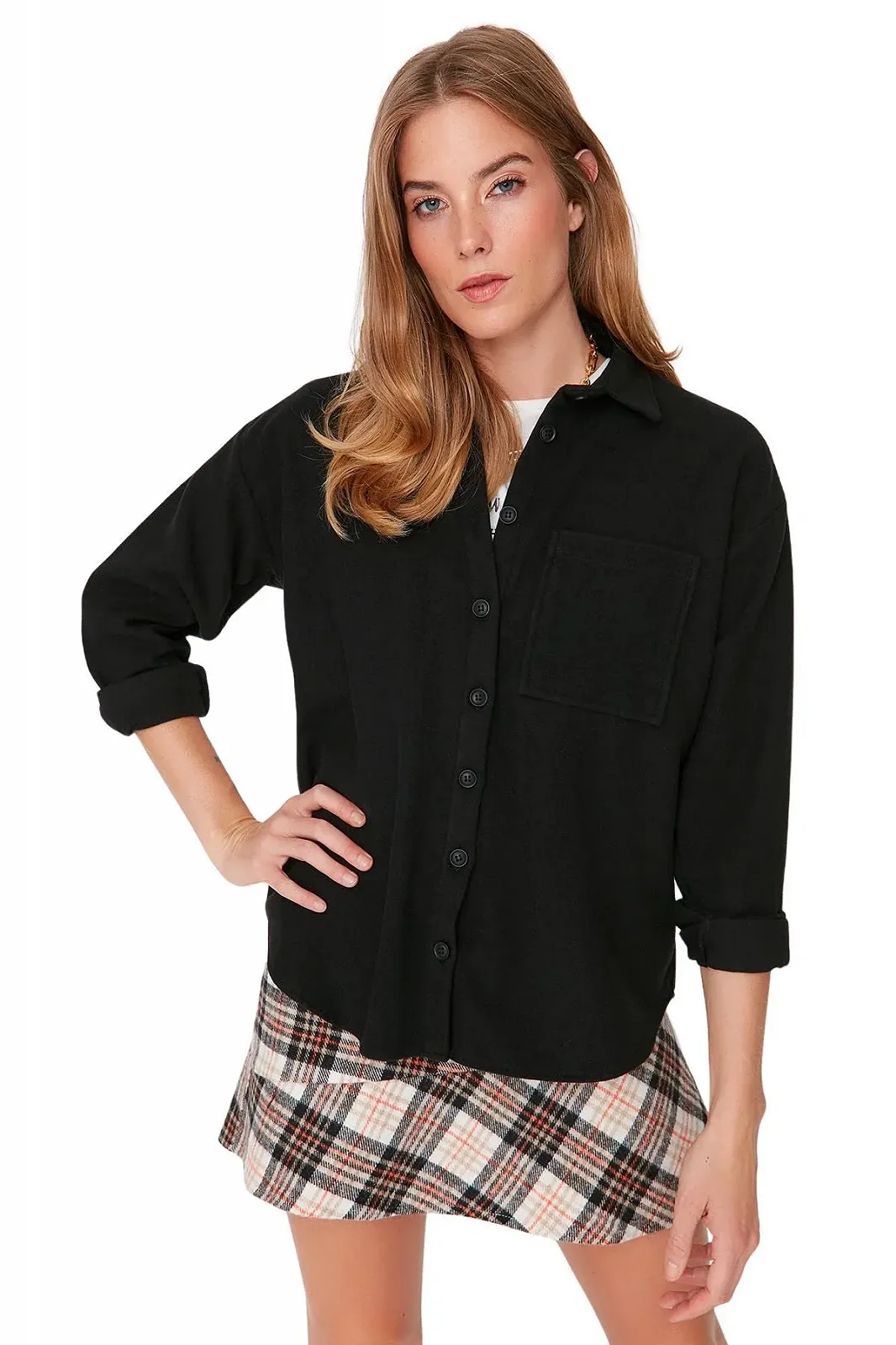 Жакет TRENDYOL Звичайний однотонний, фото №2 Жакет TRENDYOL Звичайний однотонний, фото №2