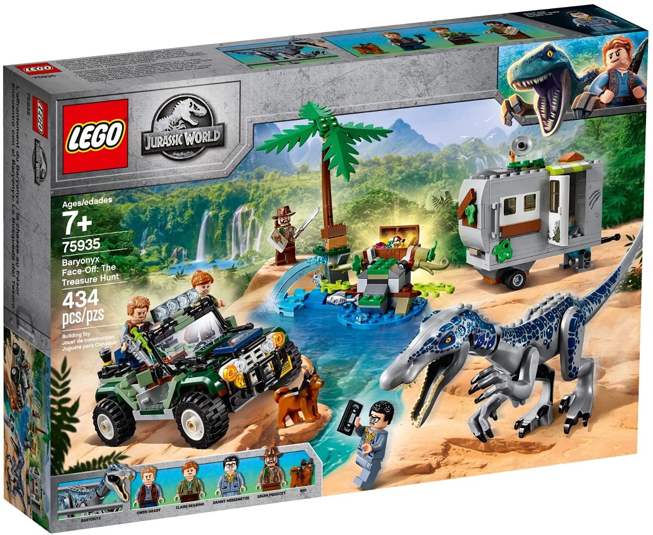 LEGO Jurassic World 75935 Набір для полювання за скарбами Baryonyx Force Fairs, фото №1