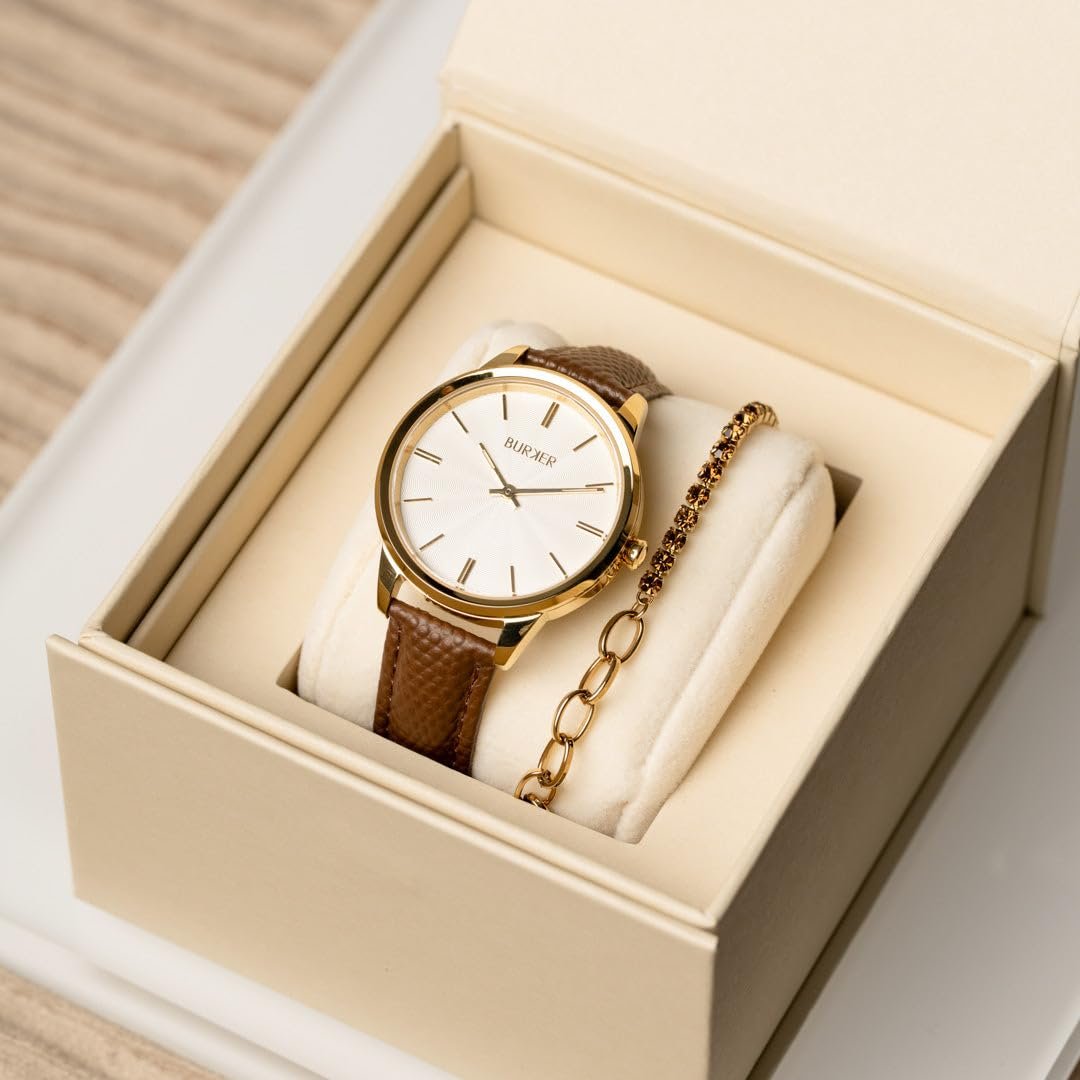 Женские часы BURKER Emily Кварцевые Аналоговые Водонепроницаемые 3 ATM 36 мм, фото №7