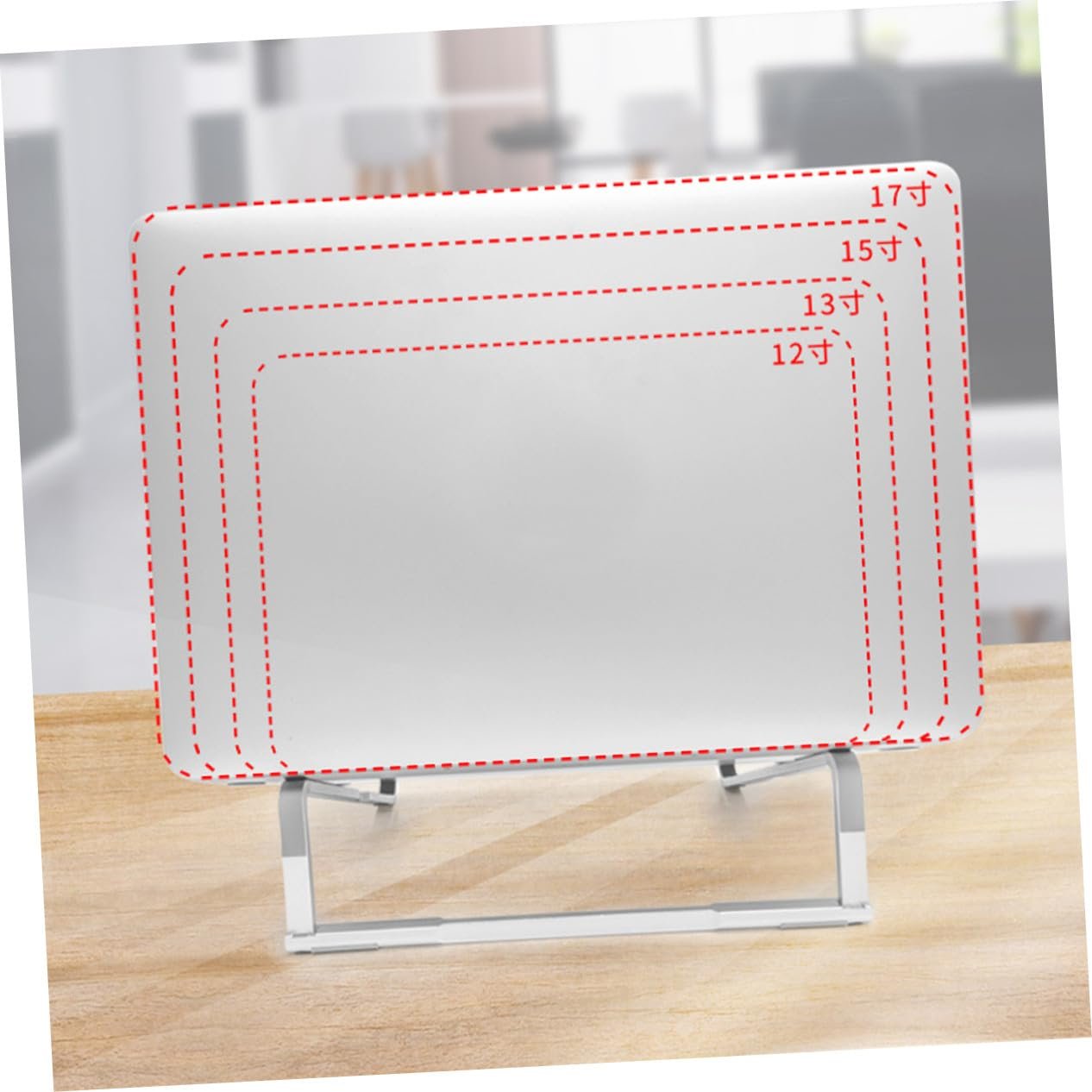 Подставка для ноутбука складная Алюминиевый сплав Регулируемая Портативная Компактная для офиса и путешествий, фото №7