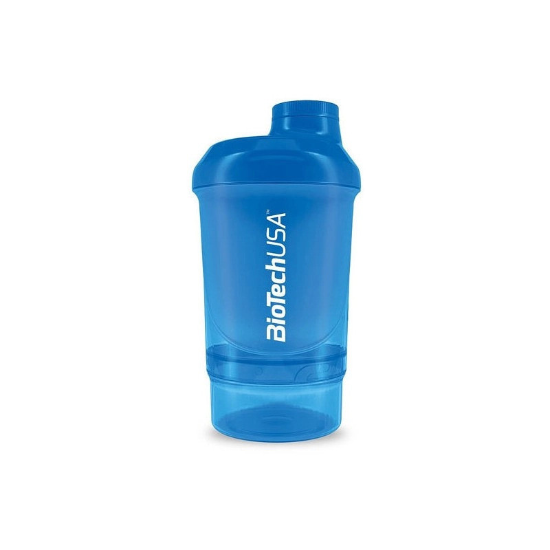 Шейкер Biotech Shaker Wave Nano 2 in 1 300 ml 150 Schocking Blue, фото №1