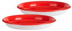 Набор тарелок Trudeau Maison My Set Of 2 Plates 21 см Детский Красный и Белый - Фото 1