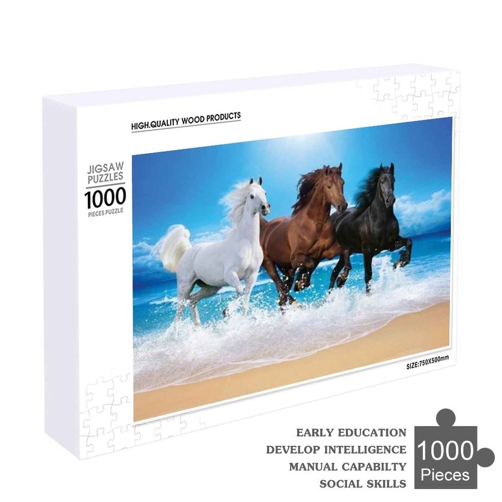 Пазл Drachen 1000 елементів Дерев’яний 75 x 50 см, фото №2