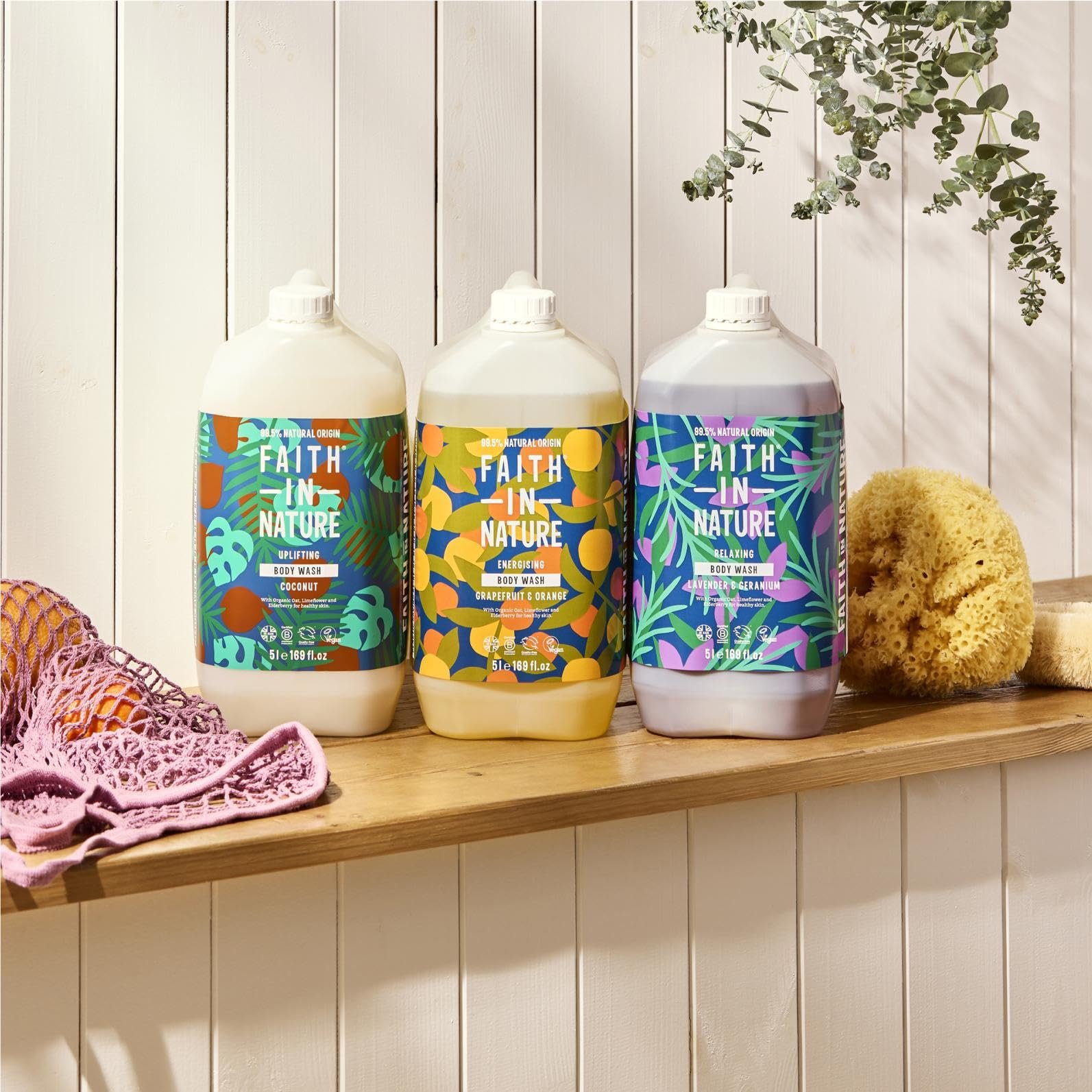 Гель для душу Faith in Nature Natural Grapefruit & Orange, 5 л, фото №8 Гель для душу Faith in Nature Natural Grapefruit & Orange, 5 л, фото №8