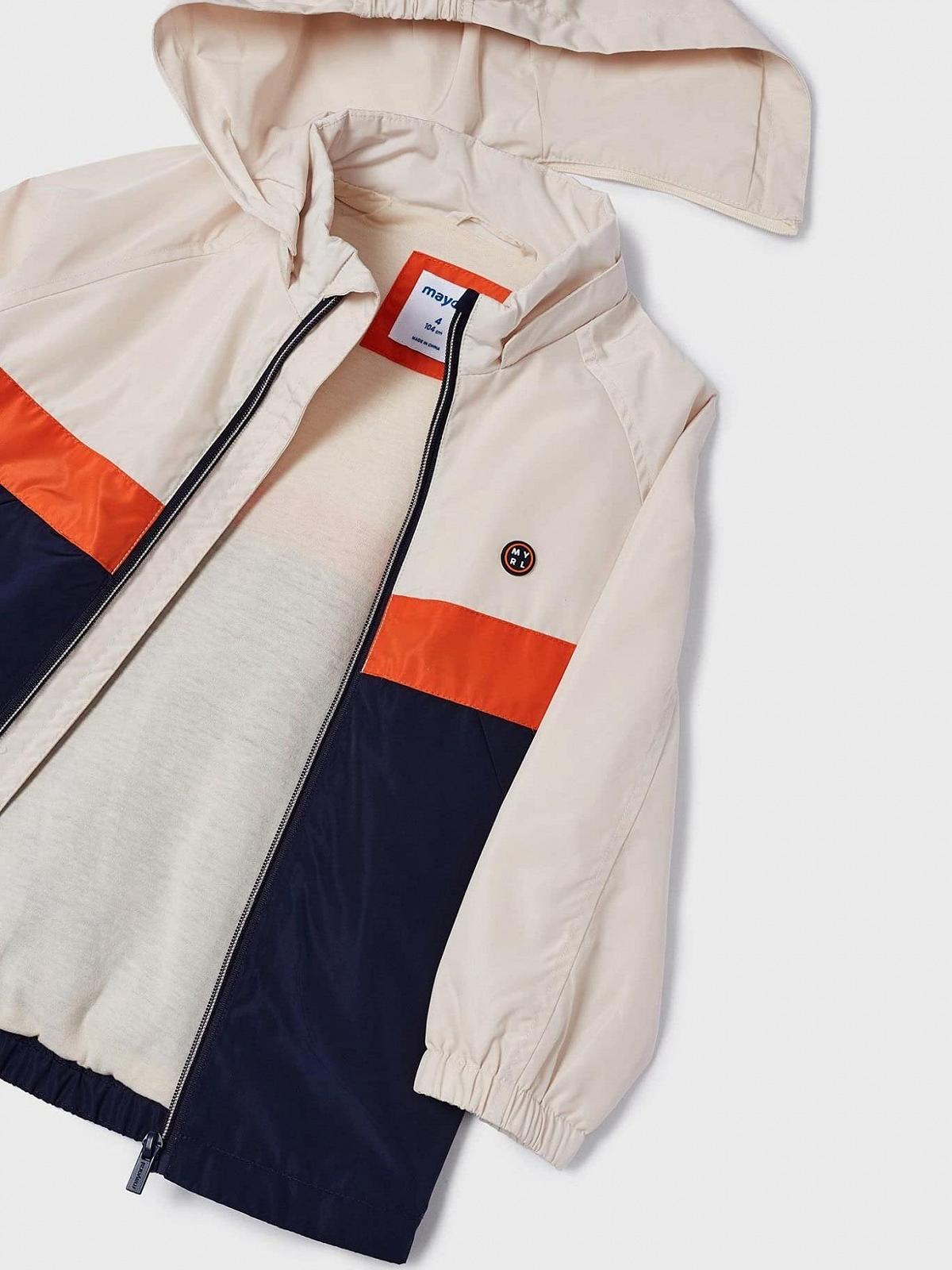 Ветровка Mayoral Комбинированная для мальчиков, грейпфрут, фото №3