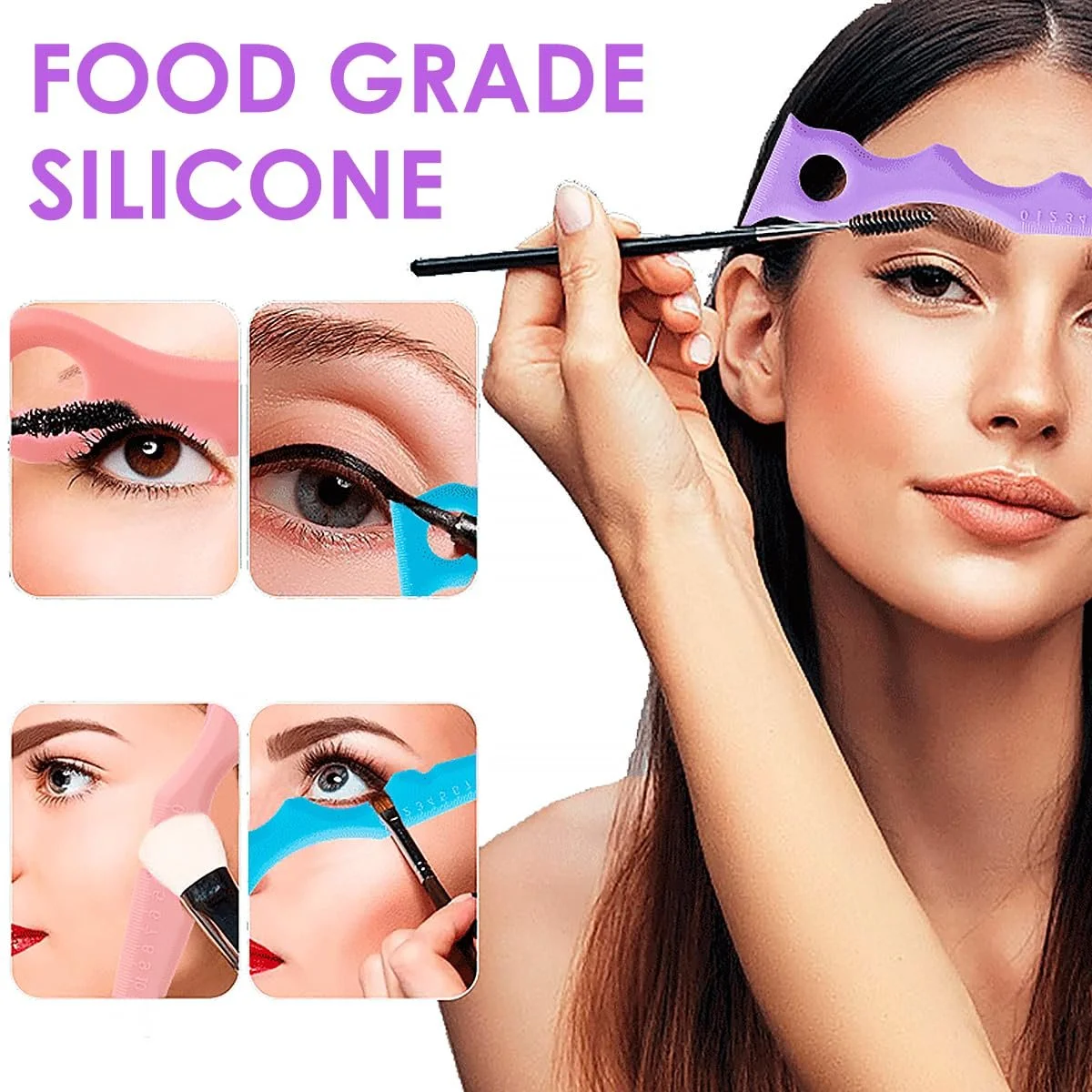 Трафареты для подводки силиконовые 3 шт., фото №7 Трафареты для подводки силиконовые 3 шт., фото №7