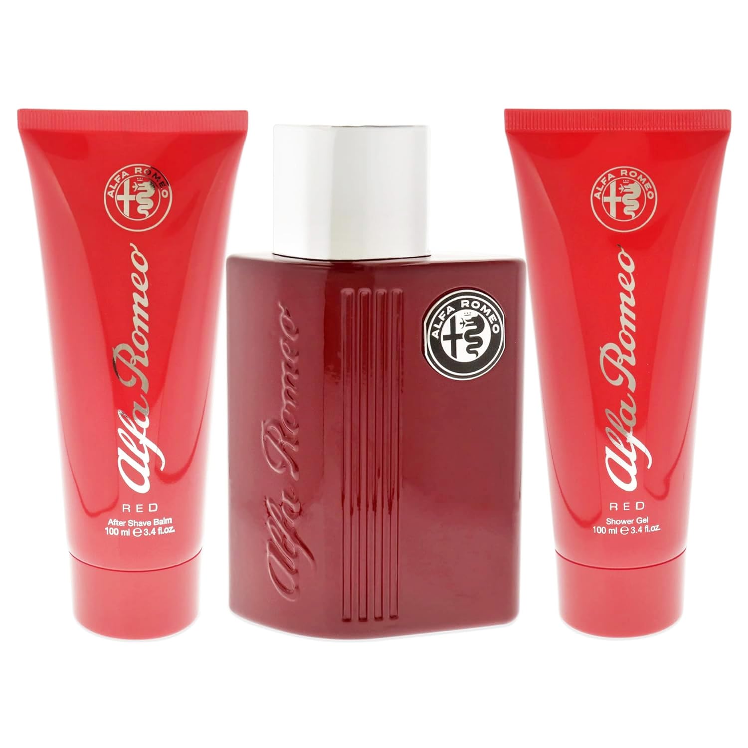 Парфюмерный набор Desire Fragrances Alfa Romeo Red Туалетная вода 125 мл Гель для душа и Лосьон после бритья 100 мл, фото №2