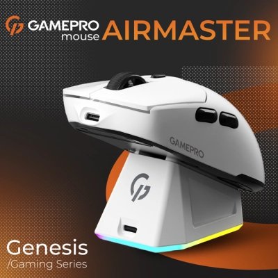 Мышка GamePro Genesis Airmaster Wireless/Bluetooth/USB White (GM167W), фото №9 Мышка GamePro Genesis Airmaster Wireless/Bluetooth/USB White (GM167W), фото №9