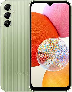 Смартфон 6.6" Samsung Galaxy A14 4/128Gb 5G 2-SIM NFC 8 ядер 50/13Мп Android 14 Light Green - Фото 1