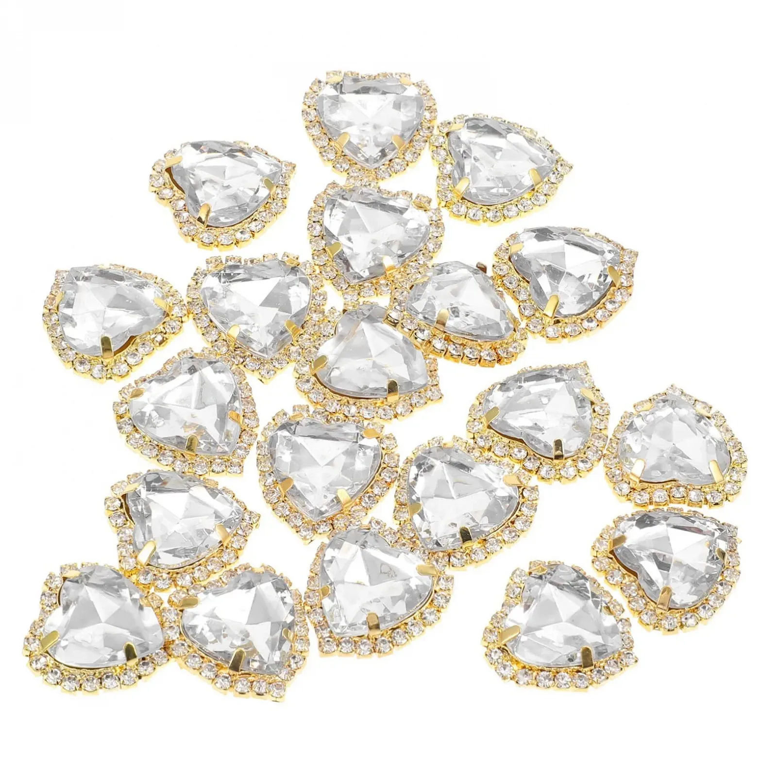 Стразы FRCOLOR 20шт. Пришивные, стразы DIY, аксессуары для ювелирных изделий, для украшения одежды, фото №1