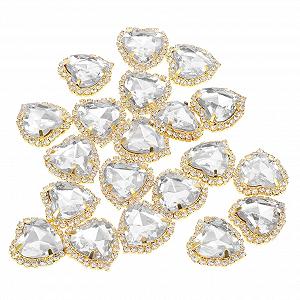 Стразы FRCOLOR 20шт. Пришивные, стразы DIY, аксессуары для ювелирных изделий, для украшения одежды - Фото 1