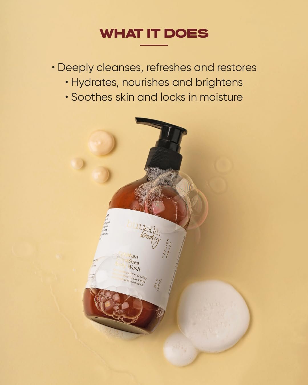 Гель для тіла buttah. by Dorion Renaud Egyptian CocoShea 10 унцій 295 мл, фото №3