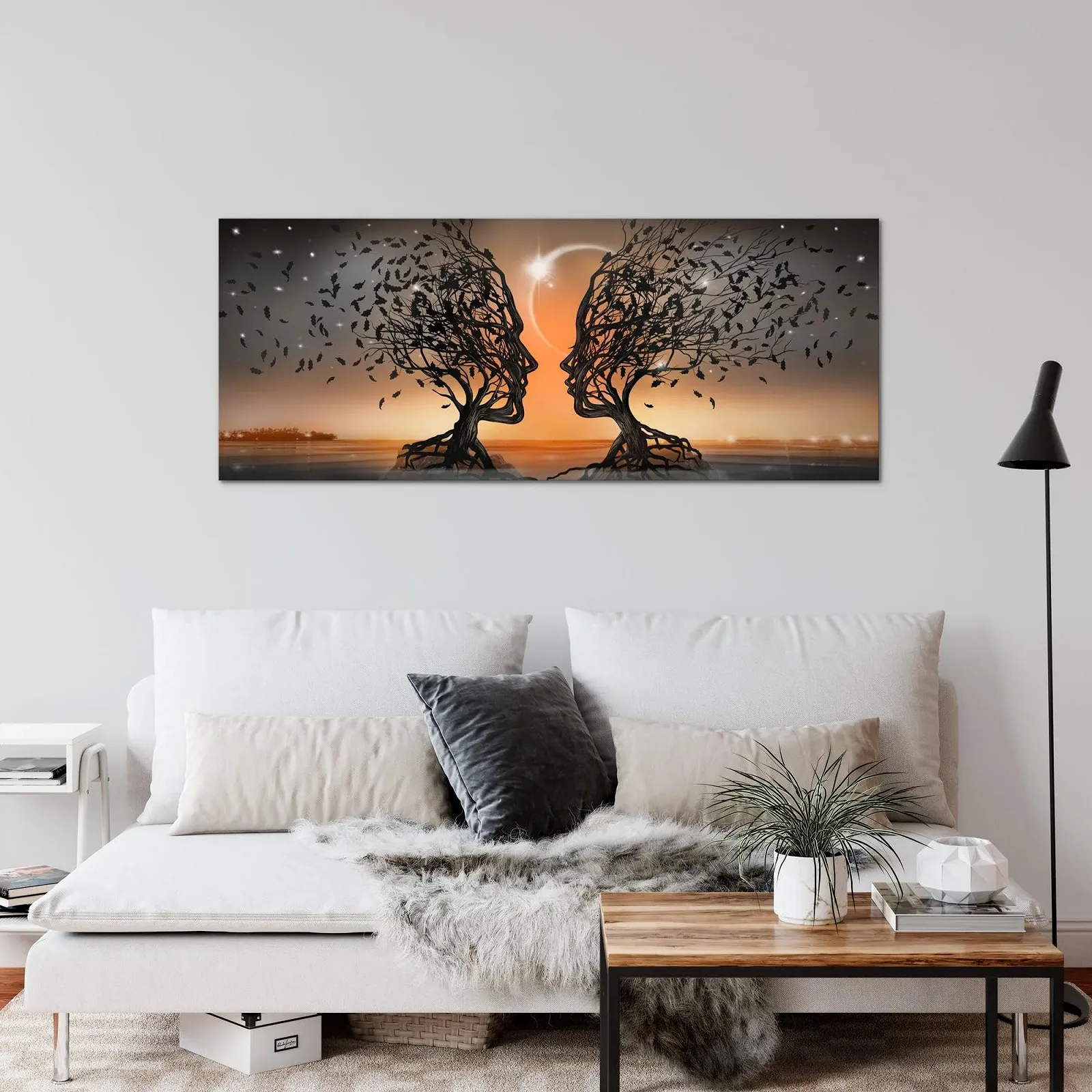 Картина на стіну Runa Art 044812c Закохані на нетканому полотні 100 x 40 см Помаранчева, фото №4 Картина на стіну Runa Art 044812c Закохані на нетканому полотні 100 x 40 см Помаранчева, фото №4