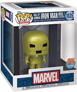 Фігурка Bobble-Head Vinyl Funko Pop! Deluxe Marvel Hall of Armor: Iron Man Model 1 Golden Armor (Metallic) (PX Previews Exclusive) #1035 - Фото 1