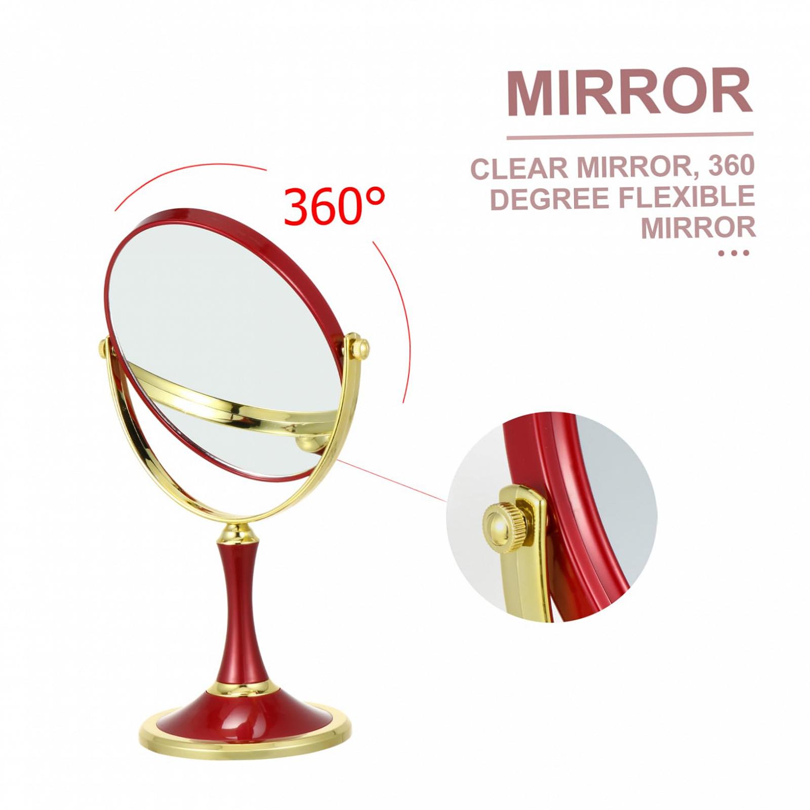 Зеркало Angoily 2 STK двухстороннее макияжное зеркало для комода настольное косметическое зеркало вращающееся зеркало Abs, фото №6 Зеркало Angoily 2 STK двухстороннее макияжное зеркало для комода настольное косметическое зеркало вращающееся зеркало Abs, фото №6