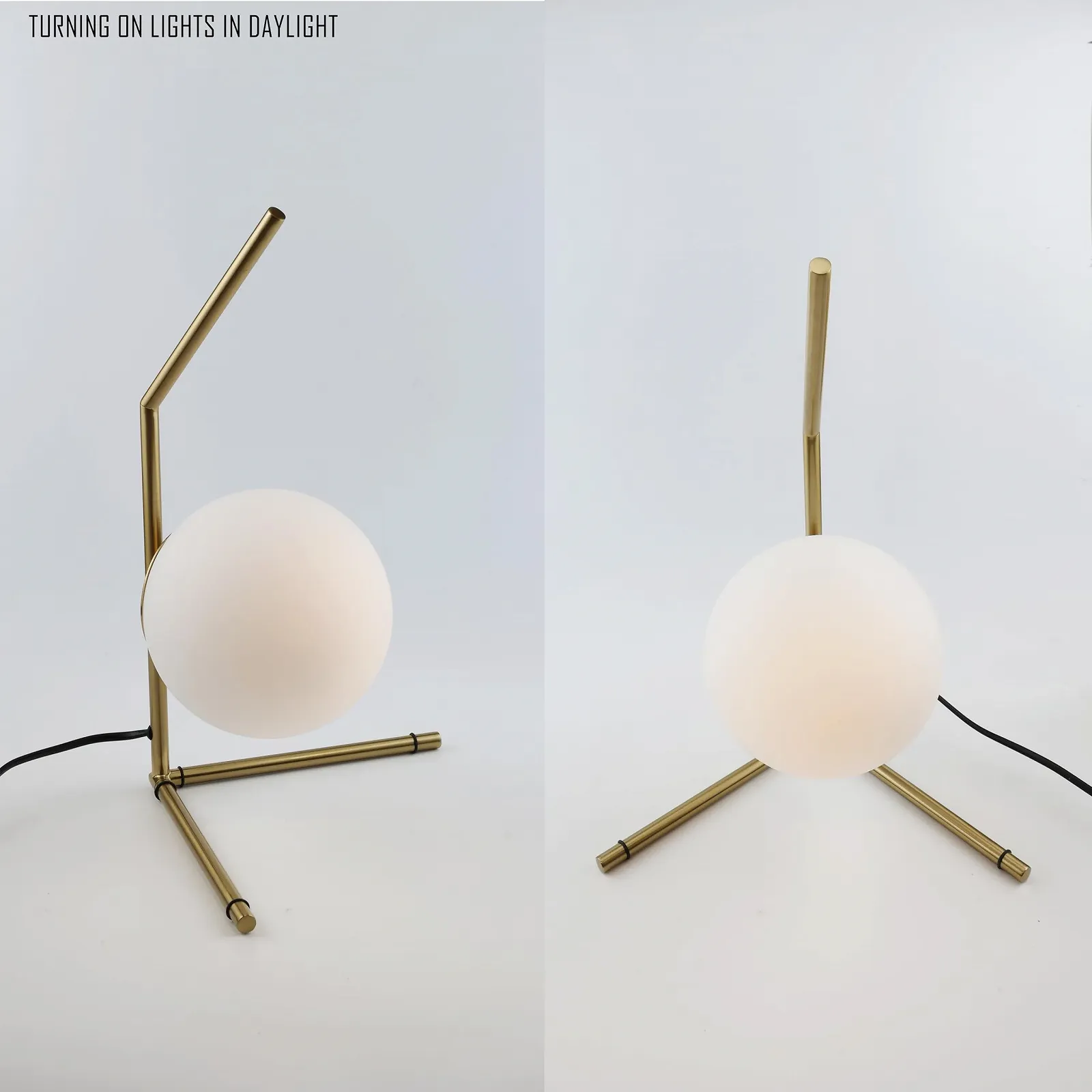 Настільна лампа Alpinaluz Minimalist 38 см Золотиста, фото №4