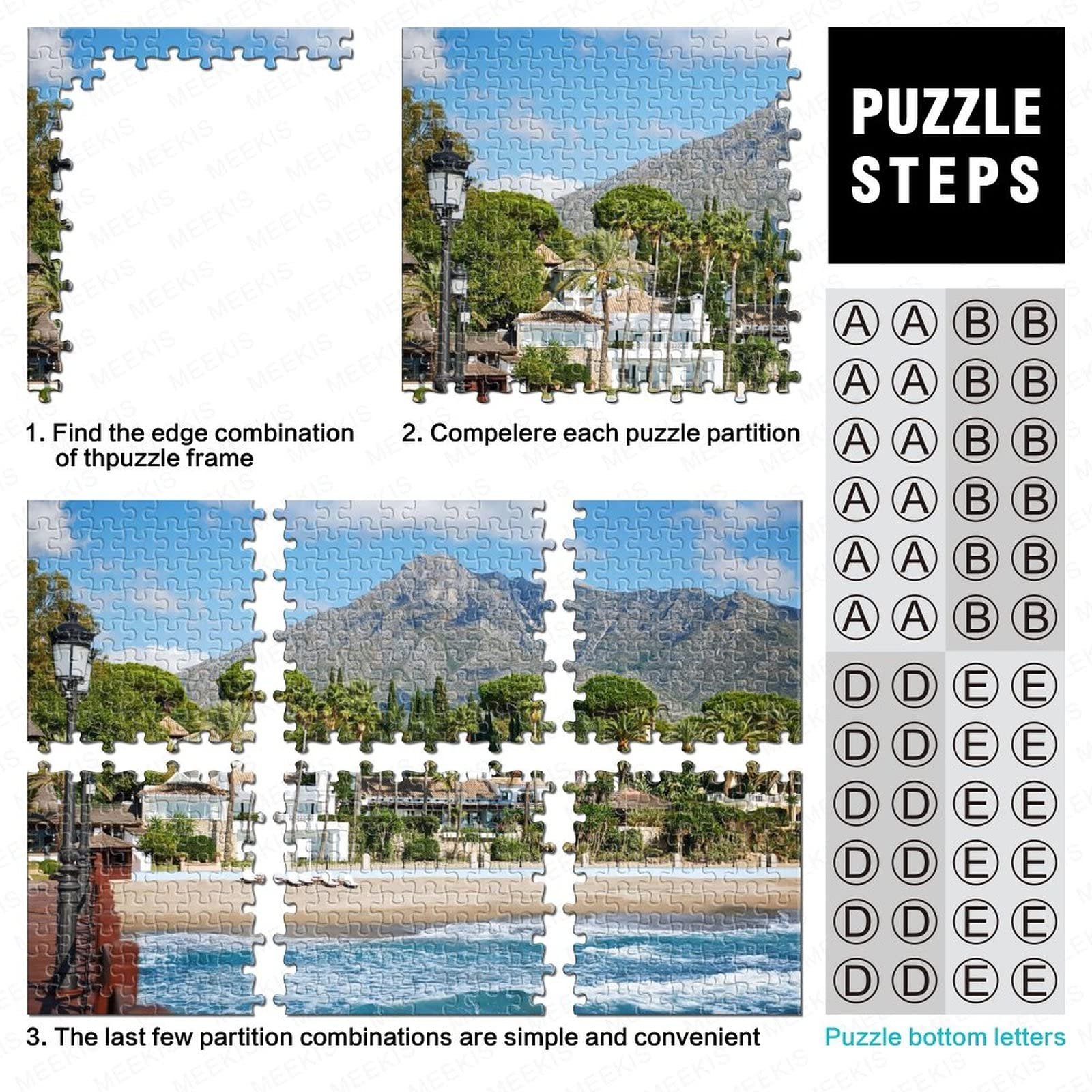 Пазл Marbella DIY 1000 элементов 75 x 50 см, фото №4 Пазл Marbella DIY 1000 элементов 75 x 50 см, фото №4