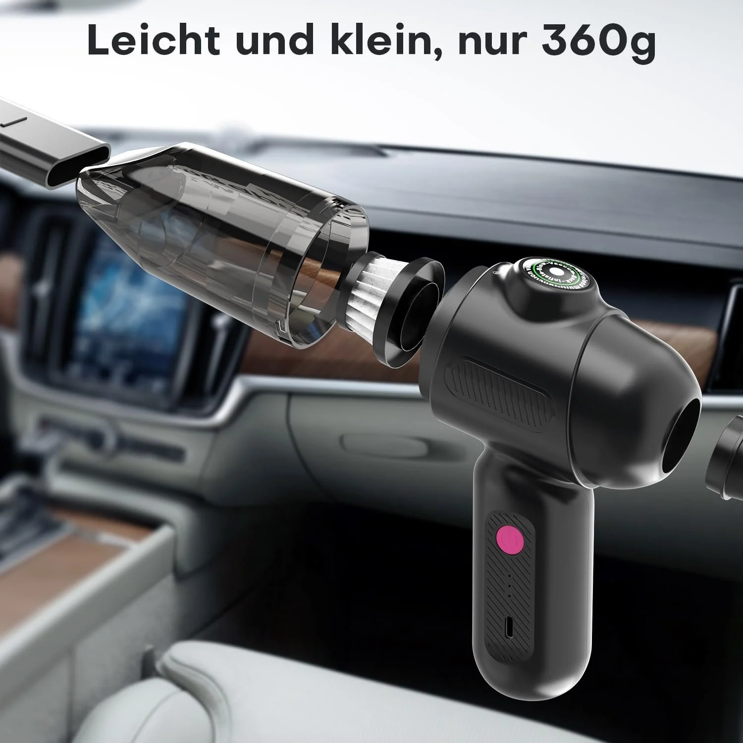 Електрична повітродувка GOAMGE 80 000 RPM 6000 mAh 4-в-1, фото №7