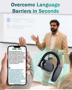 Навушники-перекладачі AI MONODEAL, 134 мови, режими перекладу в реальному часі 4, Bluetooth 5.4, для подорожей та бізнесу synthetic.ua - Фото 1