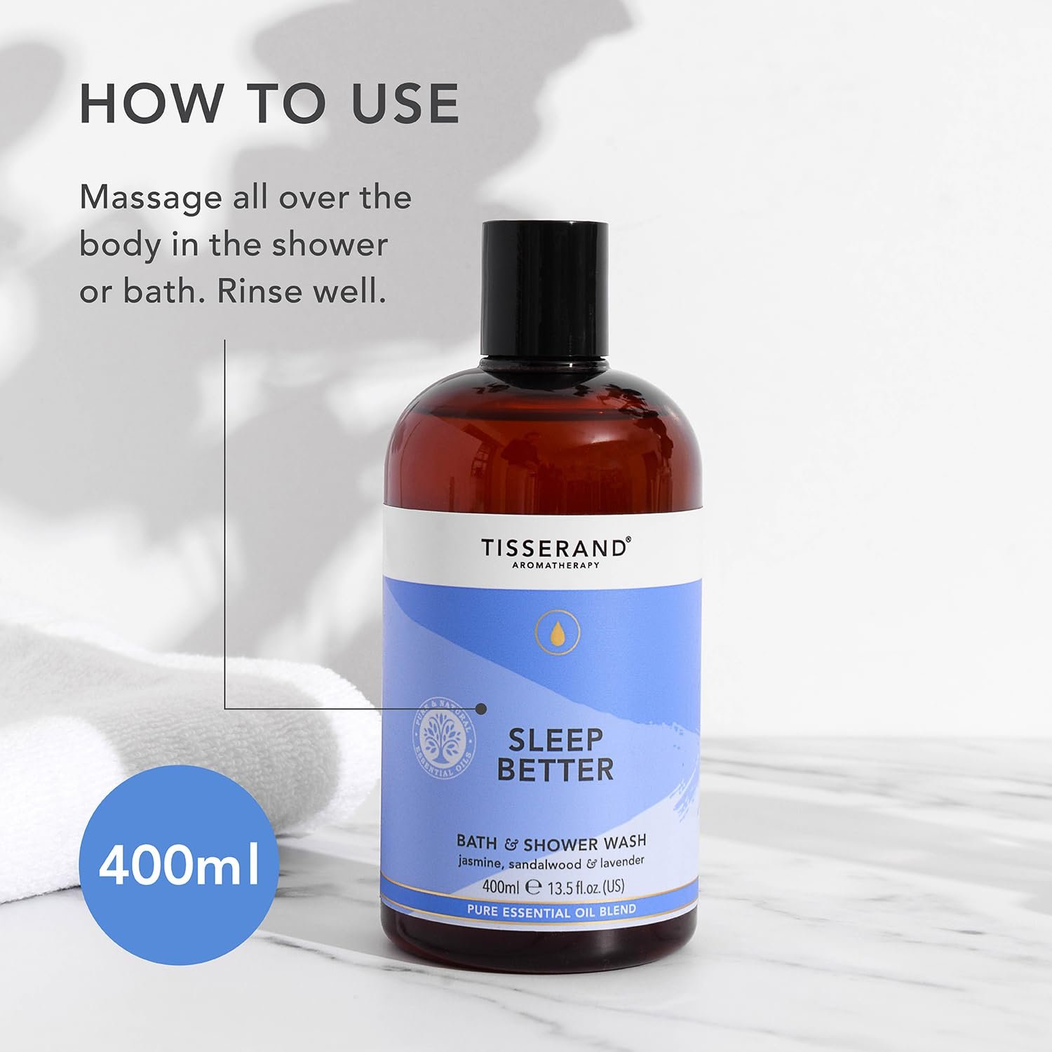 Гель для душу Tisserand Mieux Dormir 400 мл, фото №5