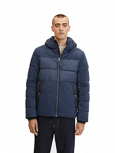 Куртка Tom Tailor puffer jacket mix Темно-синій XXXL synthetic.ua - Фото 1