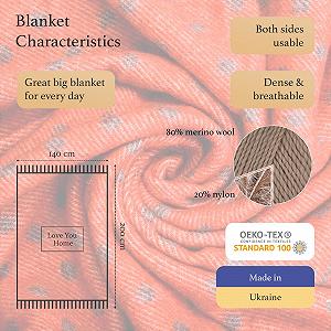 Плед LYHome Merino - Затишний плед-покривало на ліжко, на диван, пухнастий synthetic.ua - Фото 1