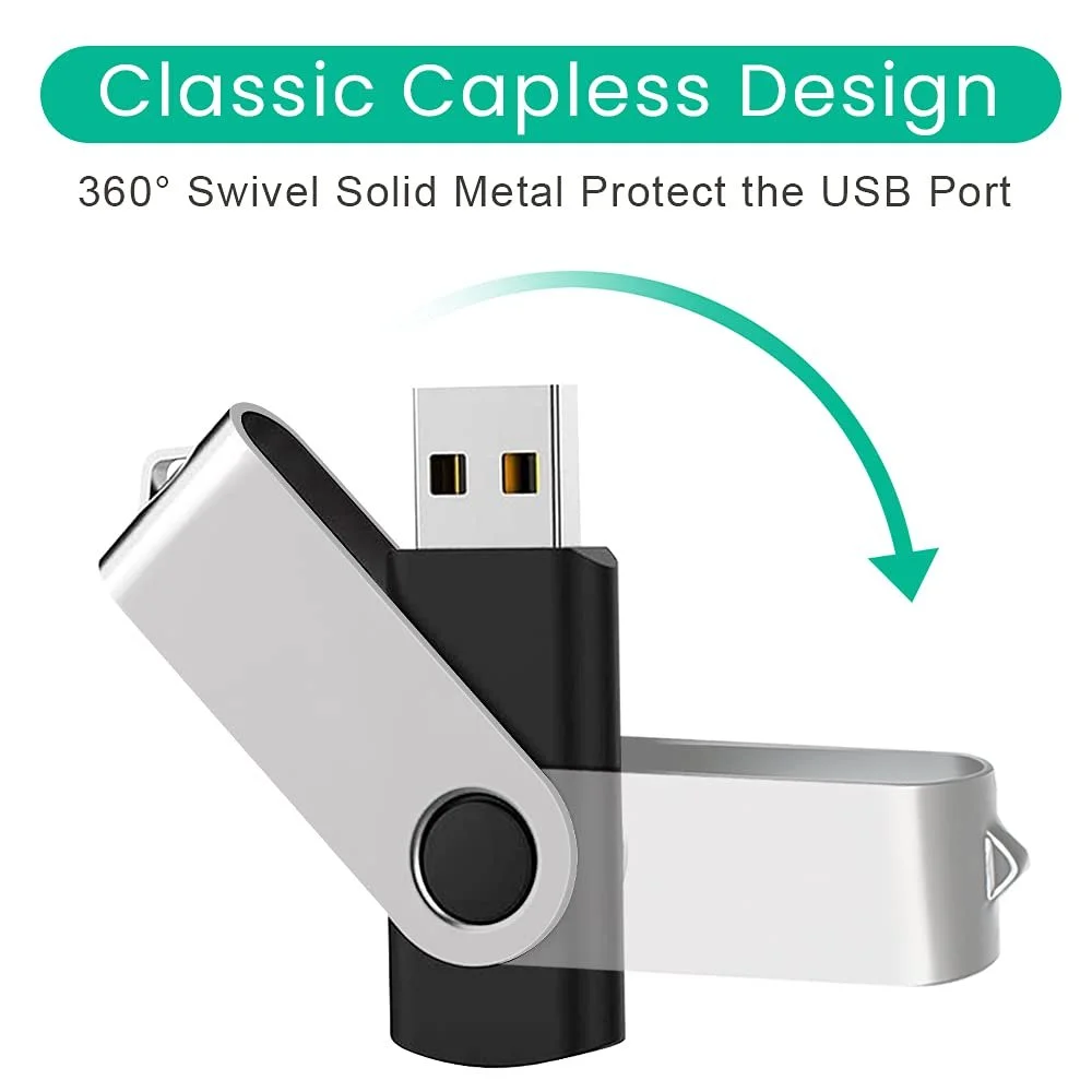 USB-накопичувач ABLAZE 4GB Pack of 10 High Speed USB 2.0 Swivel Чорний, фото №3 USB-накопичувач ABLAZE 4GB Pack of 10 High Speed USB 2.0 Swivel Чорний, фото №3
