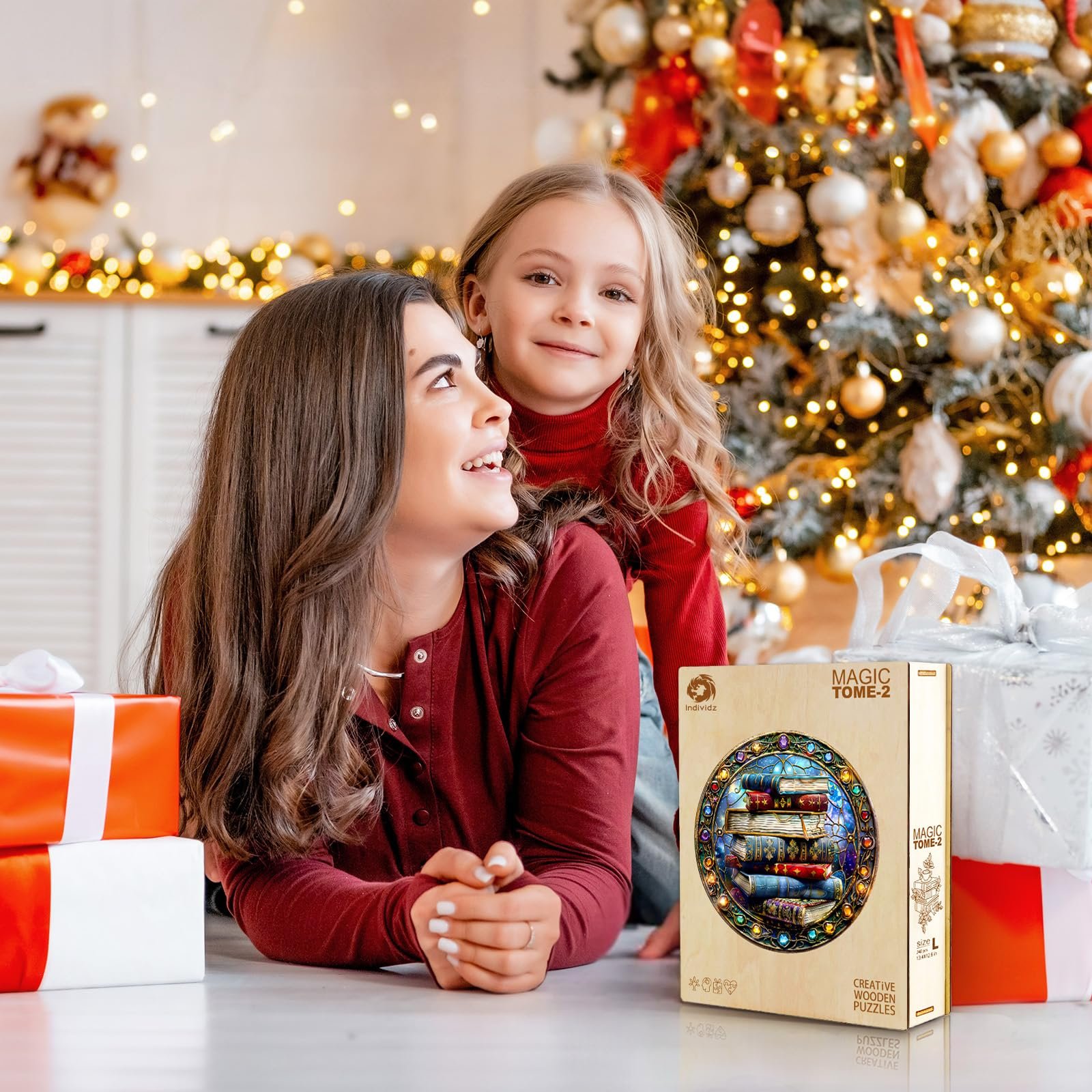 Дерев'яний пазл Magic Book L 300 елементів 34 x 34 см, фото №4 Дерев'яний пазл Magic Book L 300 елементів 34 x 34 см, фото №4