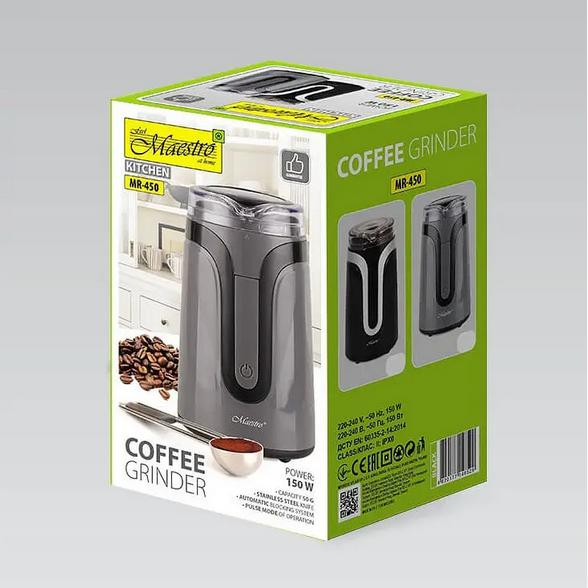 Кофемолка Maestro MR-450-BLACK, фото №7