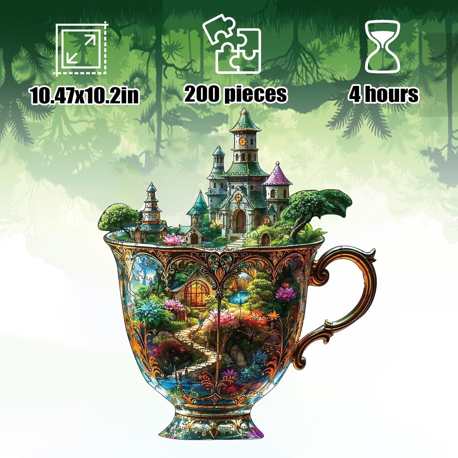 Пазл Деревянный Животные 200 элементов 5 мм, фото №2