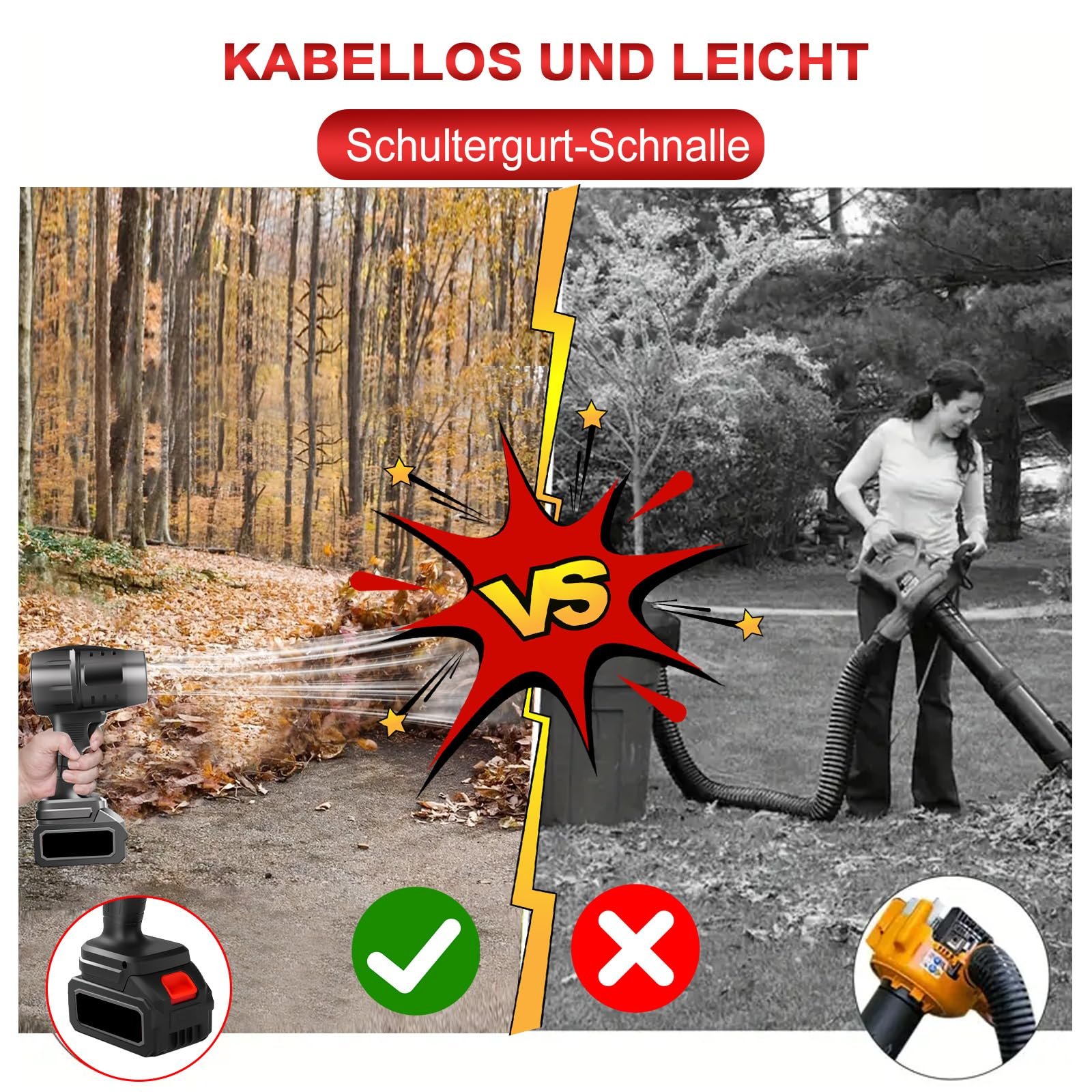 Электрический очиститель воздухом Candeon 28000 RPM 1300 мАч, фото №5