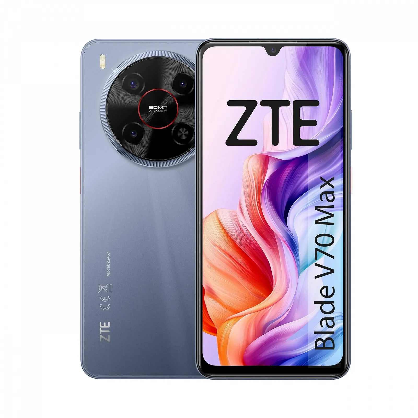 Смартфон ZTE Blade V70 Max 4/256GB Grey, фото №3 Смартфон ZTE Blade V70 Max 4/256GB Grey, фото №3